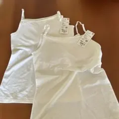 【新品未使用】UNIQLO エアリズム ブラ付きキャミソール2枚
