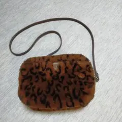 イッカiKKa　ヒョウ柄ファーバッグ