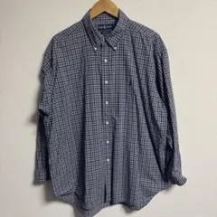 【古着】polo by Ralph Lauren チェックシャツ　XL