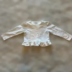 TOCCA フリル付きカーディガン 110サイズ ホワイト