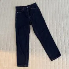 濃紺 ストレートデニム　gu
