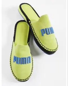 PUMA FENTY エスパドリーユ スエード サンダル ミュール イエローのサムネイル