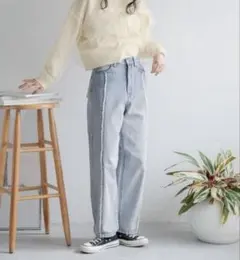 LOWRYSFARM ライトブルー ＣＯＮＥ／ワイドストレートパンツのサムネイル