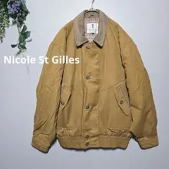 【Nicole St Gilles 】カジュアルジャケット L からしジャンバー