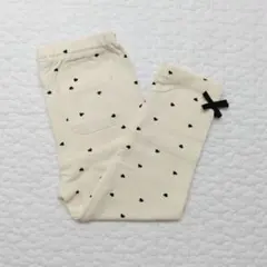 プティマイン　【プティプラ】GIRLS10分丈レギンス　アイボリー/ハート