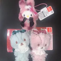 サンリオキャラクターズ ギャルらび キティ タイニーチャム ふわふわマスコット
