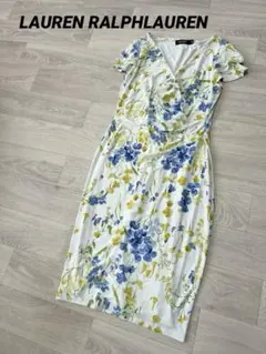 LAUREN RALPHLAUREN 花柄 カシュクールワンピース 2
