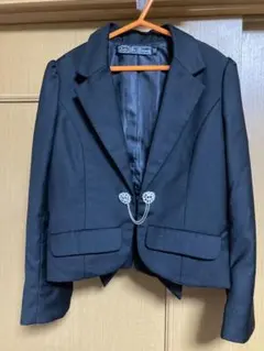 ジャケット 黒　きらきらボタン