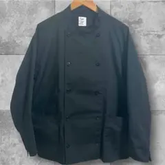 【GLOSTER】ダブルブレスト コックジャケット シェフジャケット 黒