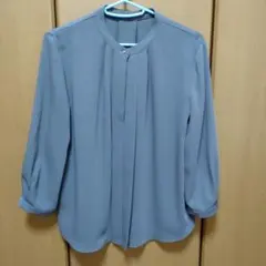 WORK TRIP OUTFITS グレー 七分袖シャツ M