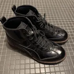 ブラックレザー ハイカットブーツのサムネイル