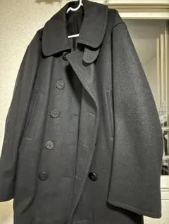 【週末値下げ中】アナトミカ フレンチメルトン ピーコート黒 M アナトミカ フレンチメルトン ピーコート黒 M