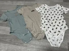 半袖ロンパース肌着80cm3枚セット