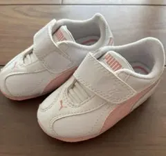 Puma 13cm ベビーシューズ ホワイト/ピンク