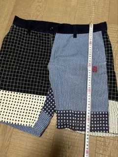 パッチワークデザイン ゴルフパンツ メンズ