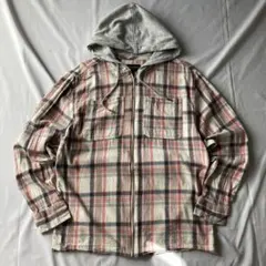 00s ネルシャツ ジャケット チェック柄 グランジ y2k 平成 大人気 古着