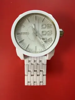 DIESEL 時計　DZ-1436 ディーゼル　ホワイト　白