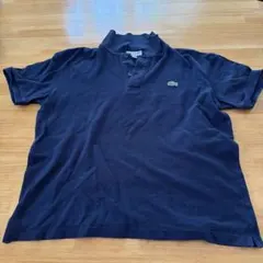 LACOSTE ネイビー スリムフィット ポロシャツ US L