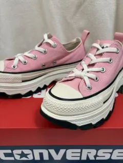 【コンバース】 限定モデル23cm オールスター トレックウエーブ OX ピンク