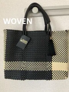 極美品✨ MARIA VICTORIA トートバッグ 2点セット 手織りモノクロ 