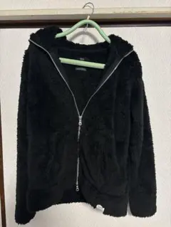 AZUL by moussy フリースジップアップパーカー S ブラック