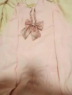 制服 カーディガン リボン ピンク 地雷 量産