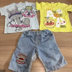 100 男の子　アンパンマン　バイキンマン　Tシャツ　半袖　パンツ　まとめ売り