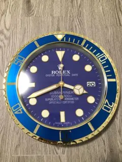 ロレックス　ROLEXサブマリーナ　掛け時計　新品未使用 週末セール 新品 ロレックス サブマリーナ 青 掛け時計 置き時計