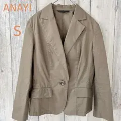 ANAYI アナイ（36）ペプラムジャケット 七分袖 薄手　日本製