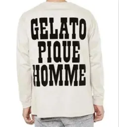 【新品】ジェラートピケオム ロゴプリント長袖カットソー Mサイズ