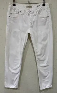 ＊ヤヌーク セシル ホワイト ストレッチ デニムパンツ 日本製 23