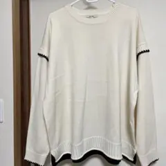 niko and ... ホワイト ニットセーター L