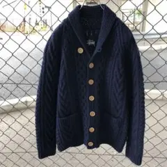STUSSY ステューシー 肉厚 ケーブルニット フィッシャーマンニットのサムネイル