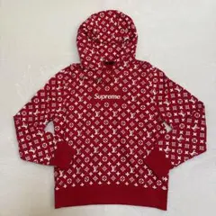 ルイヴィトン×シュプリーム コラボパーカー S フーディ ボックスロゴ