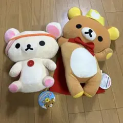 リラックマ だらだらサンバイザーぬいぐるみXL 2体セット