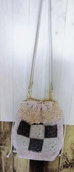 パッチワークデザイン ショルダーバッグ