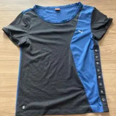 PUMA スポーツTシャツ 青黒　プーマ　レディースS DRYのサムネイル
