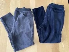 【美品】無印良品 ジャージー ストレッチ コーデュロイ パンツ 130㎝ 2枚