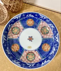 有田焼　古伊万里　祥峰作　金彩　盛り皿　大皿