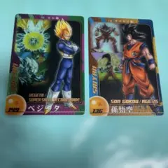 ドラゴンボール 森永ウエハースカード No.422 ベジータVS孫悟空 3D