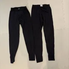 ワークマン　メリノウール100ロングタイツ　ブラック　M