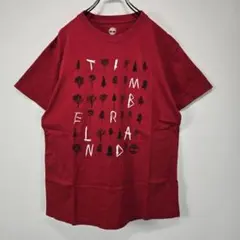 Timberland　半袖　Tシャツ　M　ビッグプリント　ロゴ　良デザイン　古着