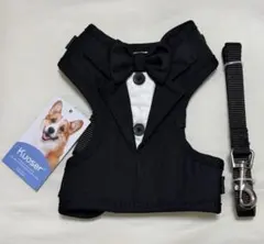 犬用 ハーネス タキシード リングドッグ 結婚式 セレモニー XXS ブラック★のサムネイル