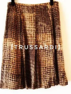 【TRUSSARDI 】フレアスカート チェック柄のサムネイル