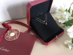 Cartier】コンビカラー チェーンネックレス 18K YG WG 保証書有 - メルカリ