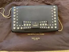 kate spade スタッズ装飾 クラッチバッグ