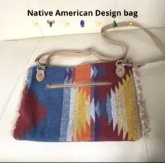 ネイティブアメリカン　ニット風バッグ