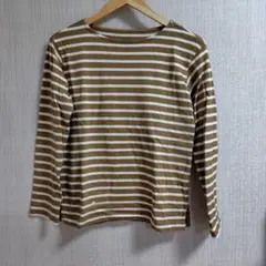 無印良品 ボーダー長袖Tシャツ