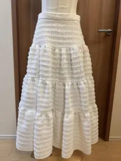 新品LADYM ティアードスカート ツイード ロングスカート