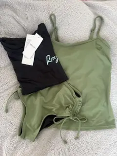 Roxy タンクトップ、ショーツ、半袖ラッシュガード3点セット Sサイズ　水着
